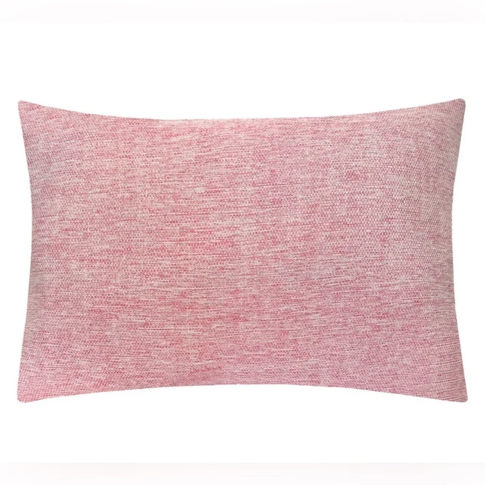 Red Rectangle Textured Embroidered Christmas Merry Pillow St Nicholas Square NWT